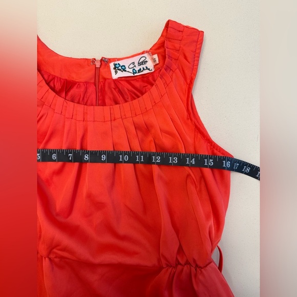 Anthropologie Red Sleeveless Dress - Picture 6 of 7